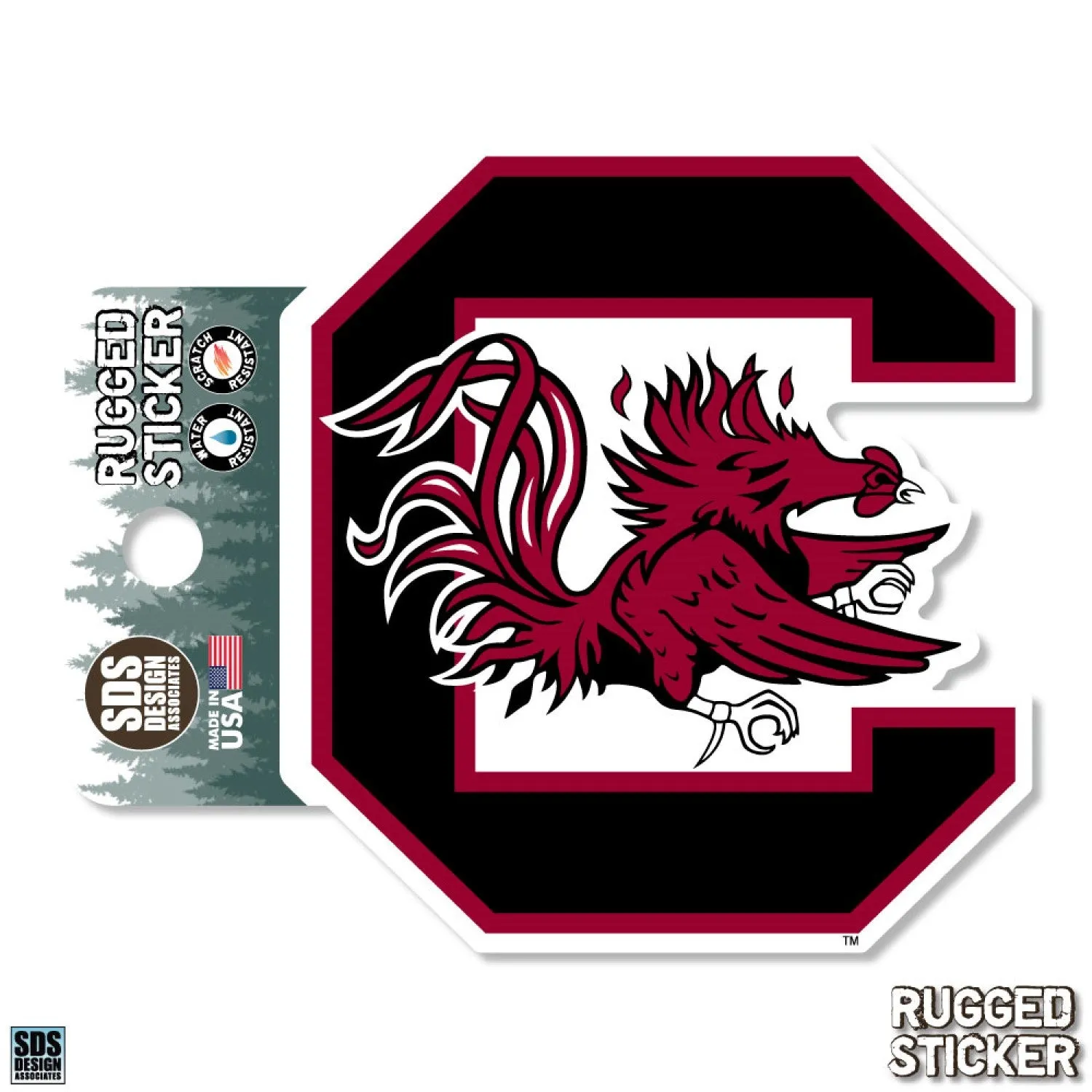 3.5" BLOCK C RUGGED STICKER