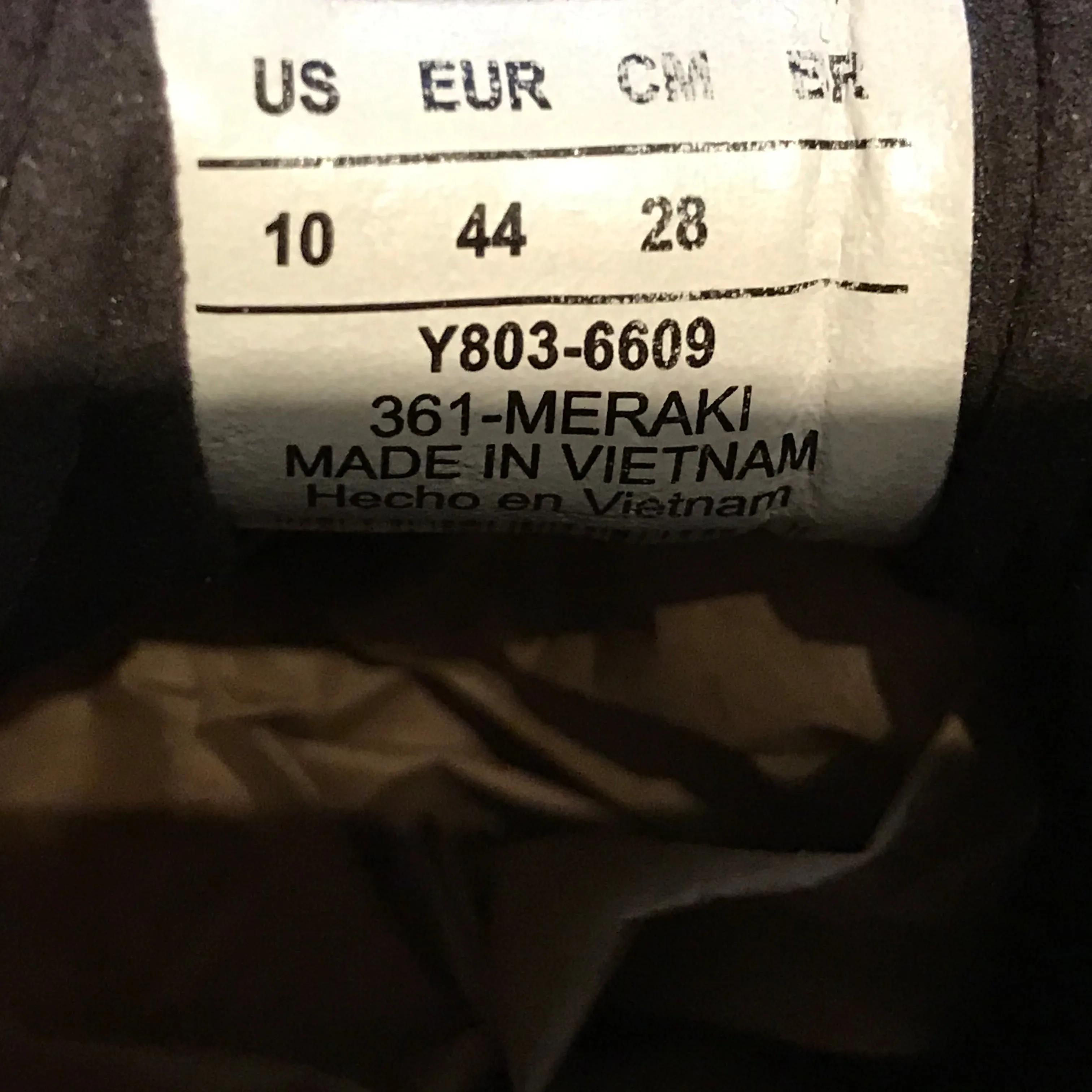 361 DEGREES MERAKI 3 Men's Size 10 Running Shoes Y803-6609