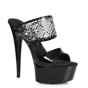 609-AILEEN 6" Stiletto Rhinestone Booties