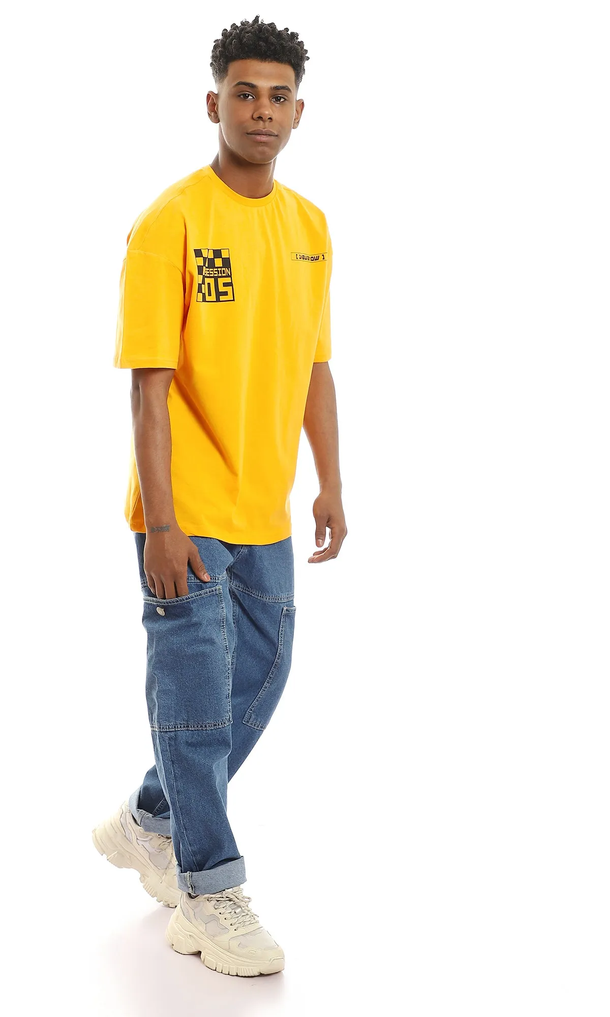 97428 Round Neck Slip On Cotton T-Shirt - Mango