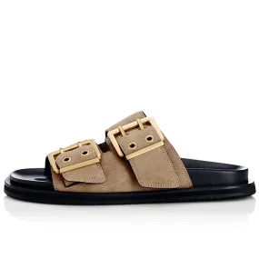 ALIAS MAE Womens Patterson Leather Sandals - Natural Suede