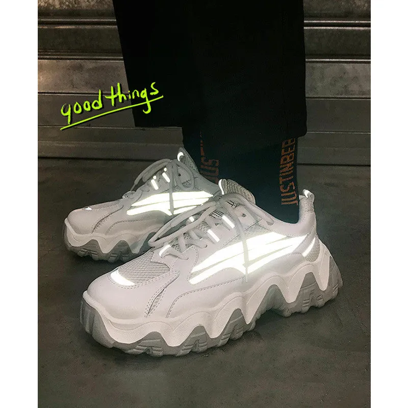 All-match Men's Thick-soled Sports Wave Bottom Old Shoes