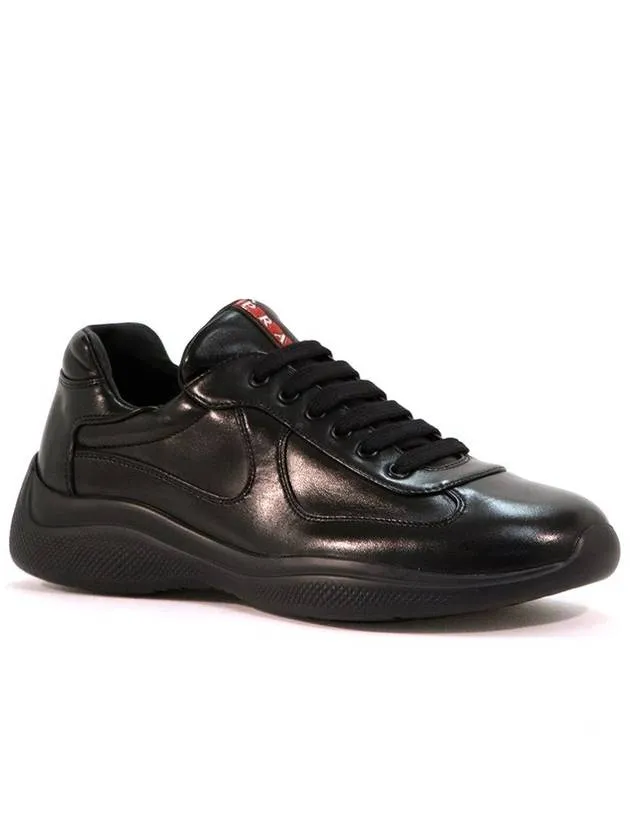 America's Cup Patent Leather Low Top Sneakers Black