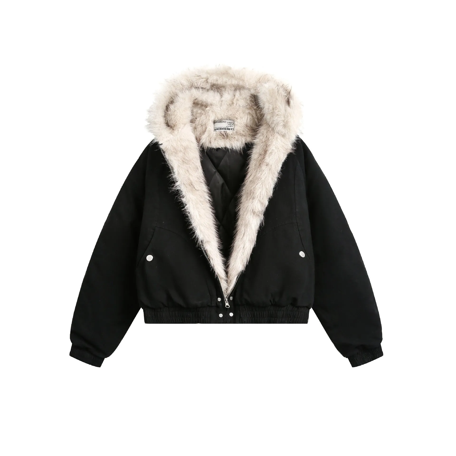 Arctic Luxe | Fur-Lined Hoodie Jacket