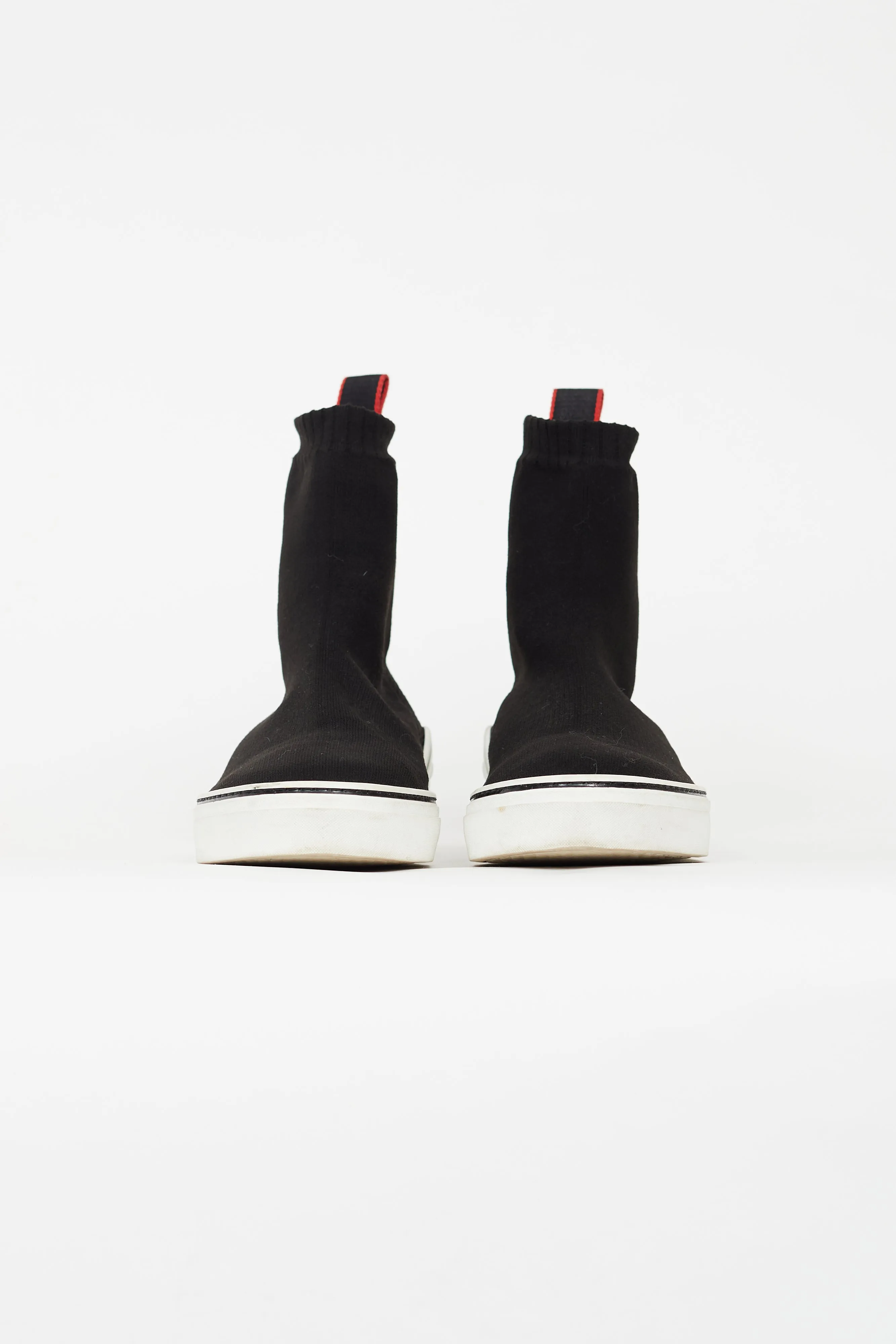 Black Sock Knit George V Sneaker