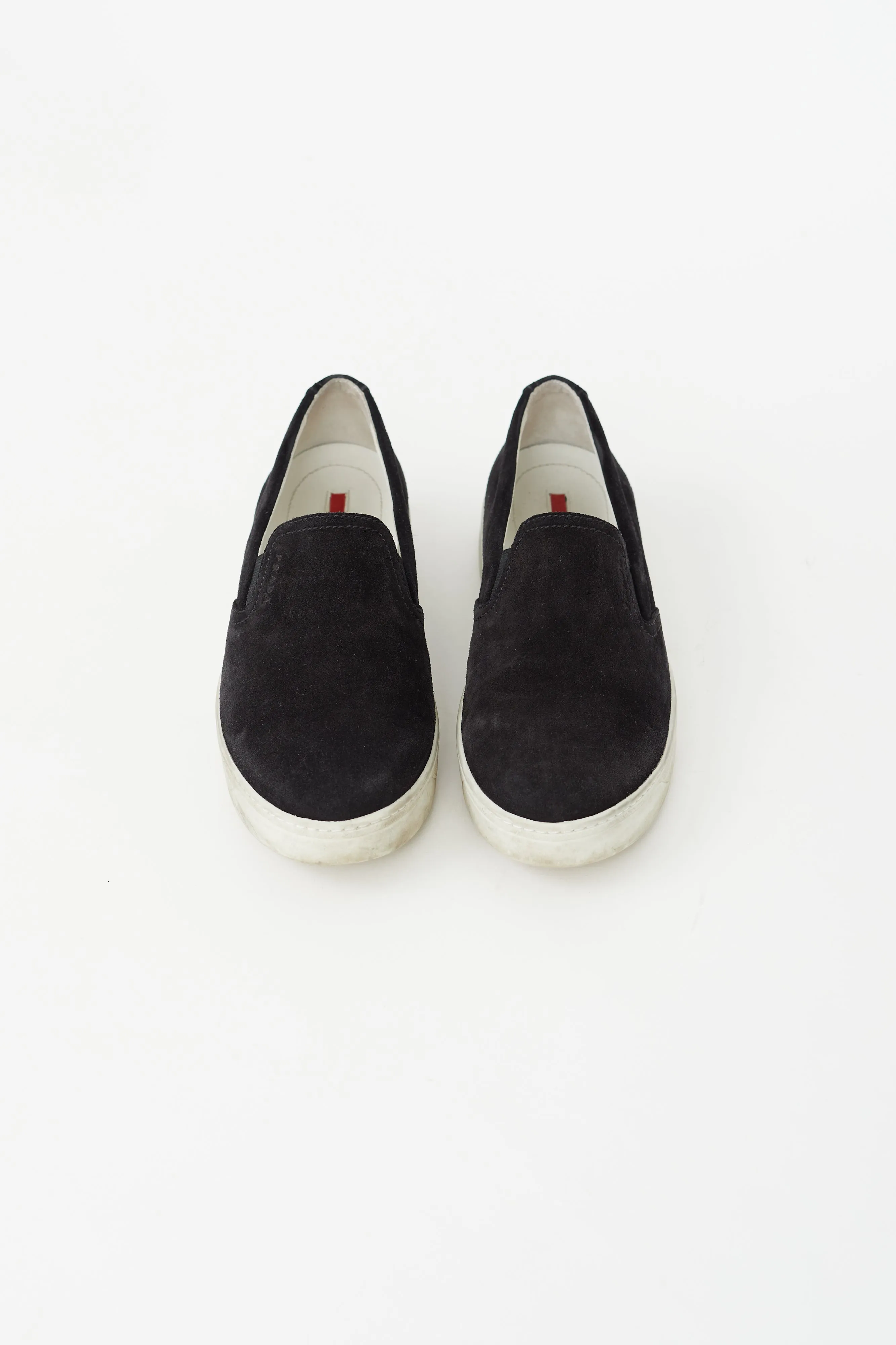 Black Suede Slip On Sneaker