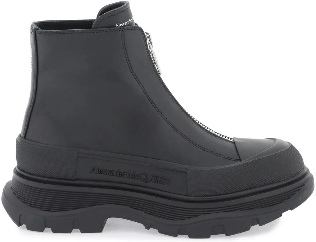 BLACK ZIP TREAD SLICK BOOT