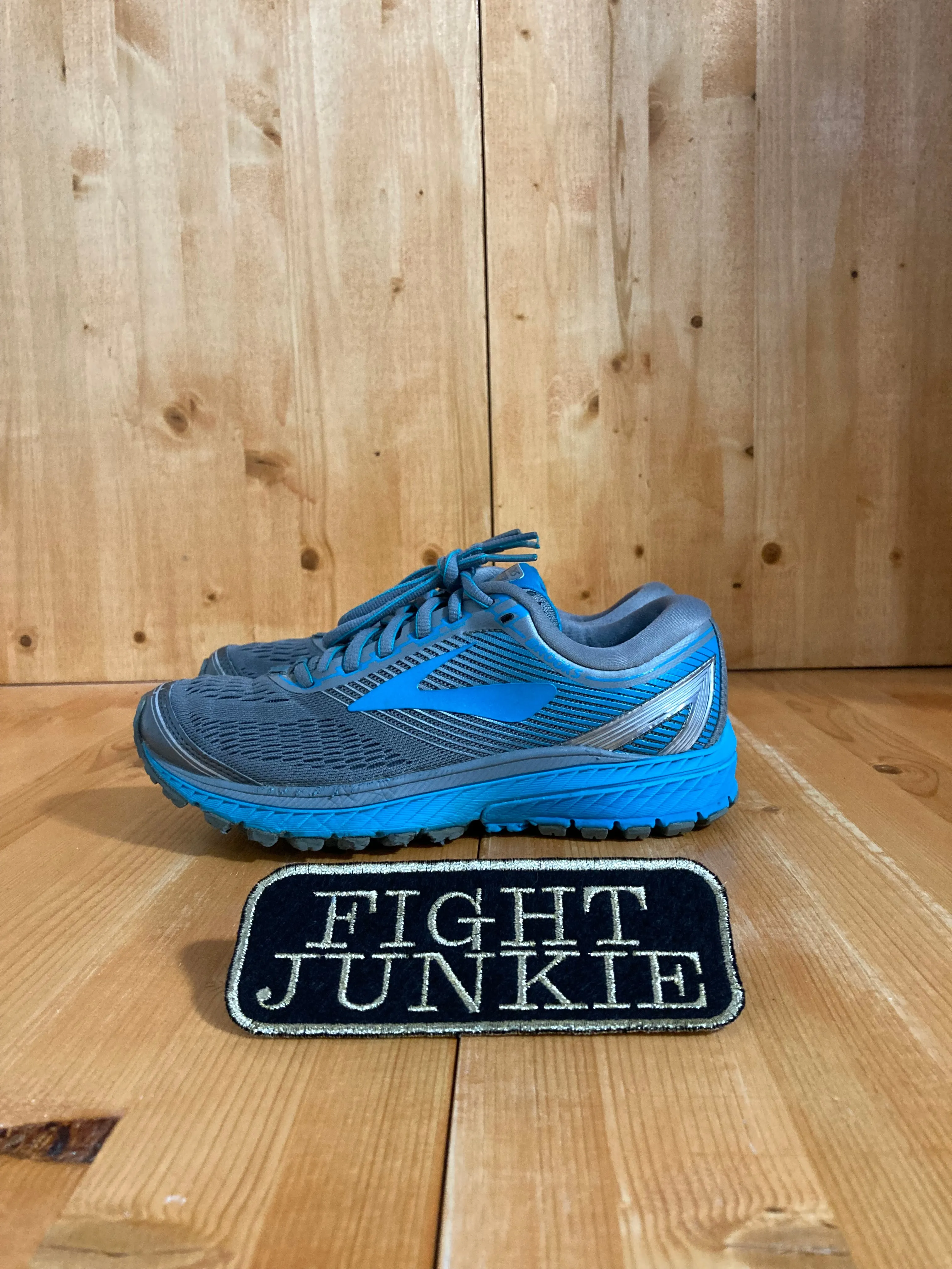 BROOKS GHOST 10 Women Size 6.5B Athletic Running Shoes Sneakers Gray & Blue 1202461B038