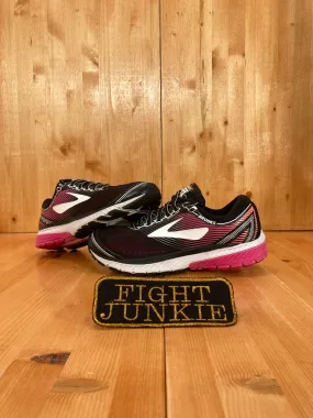 BROOKS GHOST 10 Women Size 7.5B Athletic Shoes Sneakers Black & Pink 1202461B067