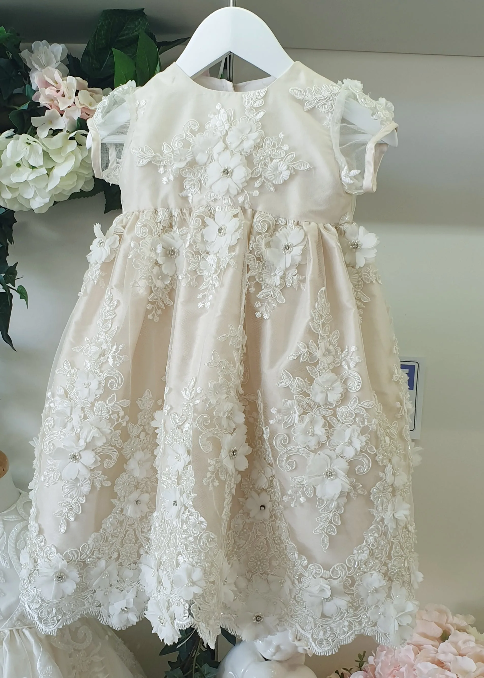 Christening Dress - Florence Blush