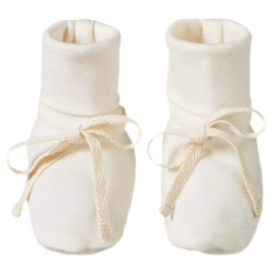 Cotton Booties - Natural