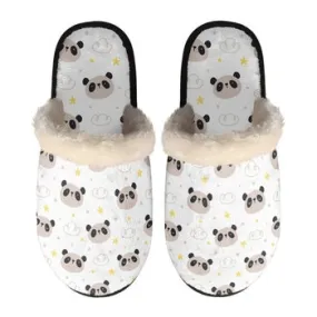 Cute Animals Print on Demand Artwork Women's Fur Lined House Slippers