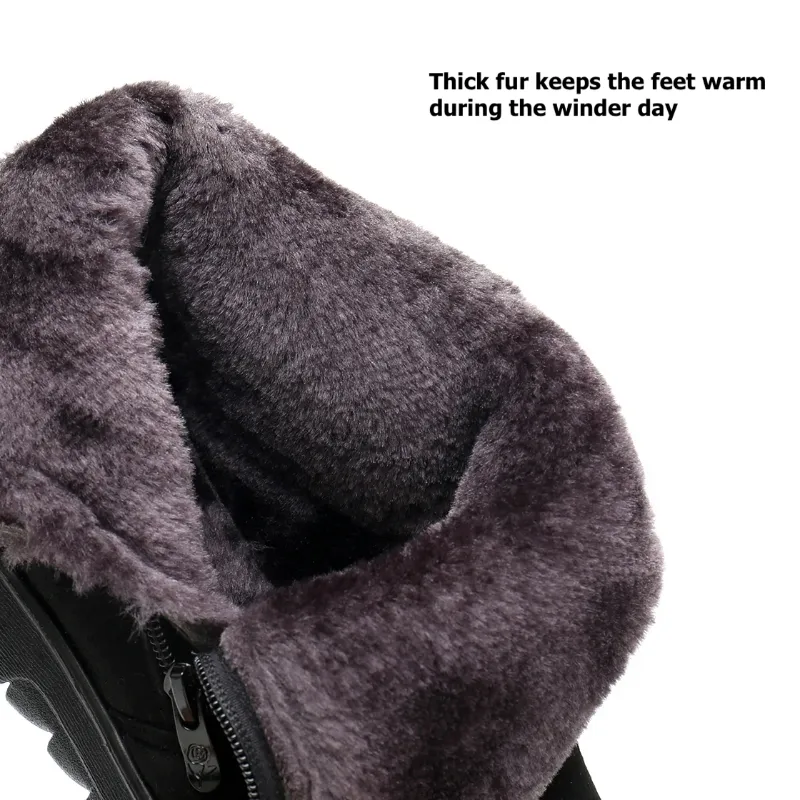 Cuzcare Orthopedic Women Boots Super Warm Fur Lined Comfortable Winter Boots