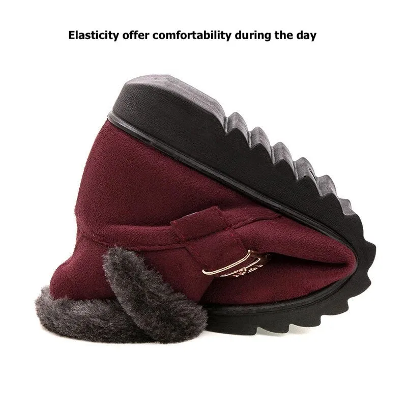 Cuzcare Orthopedic Women Boots Super Warm Fur Lined Comfortable Winter Boots
