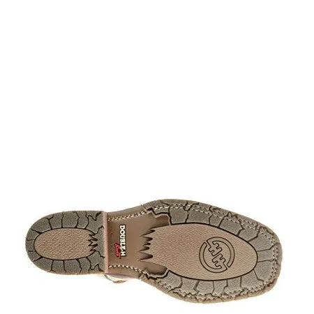 Double H Men's 11" Domestic Bison Wide Square Toe ICE™ Roper - Brown DH4305