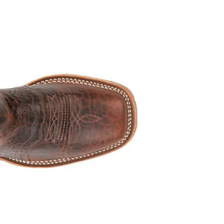 Double H Men's 11" Domestic Bison Wide Square Toe ICE™ Roper - Brown DH4305