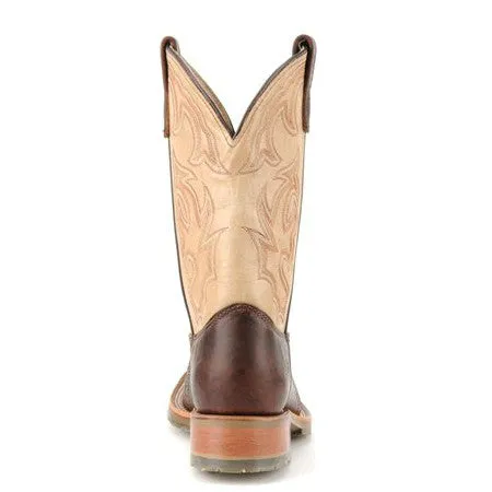 Double H Men's 11" Domestic Bison Wide Square Toe ICE™ Roper - Brown DH4305