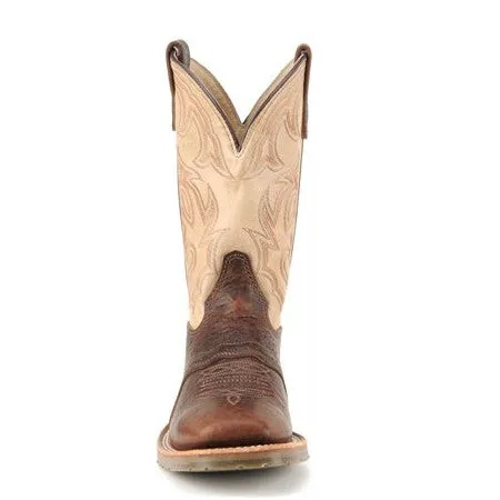 Double H Men's 11" Domestic Bison Wide Square Toe ICE™ Roper - Brown DH4305