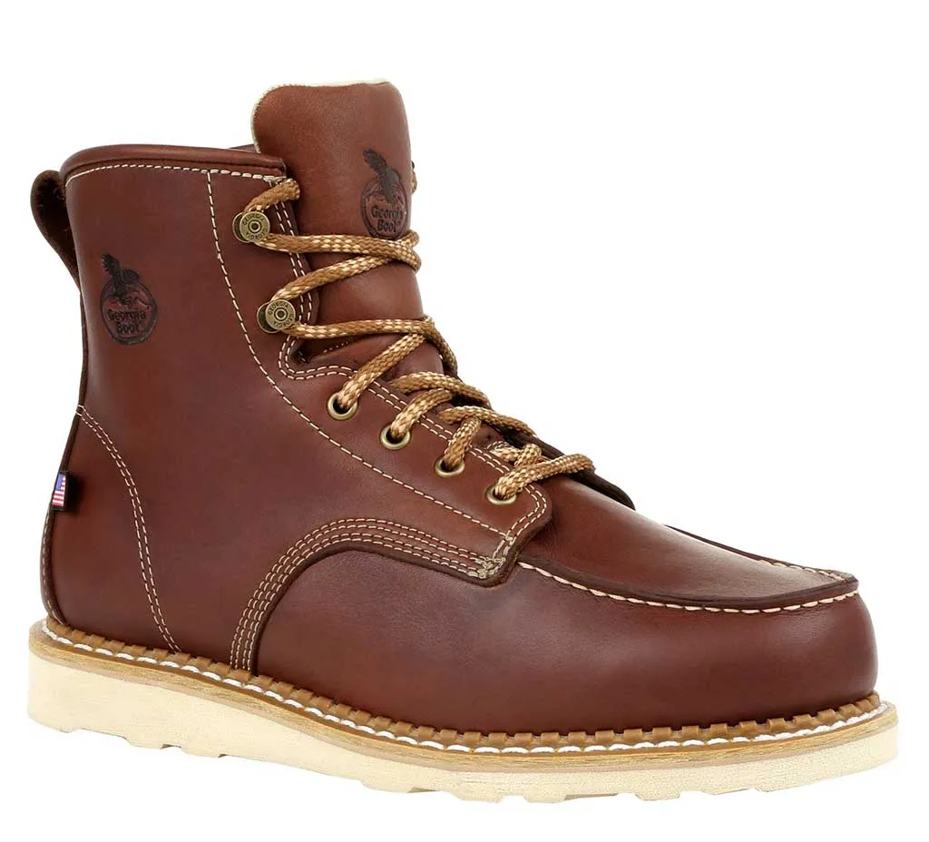 Georgia Boot Men's 6 Inch USA Wedge Moc Toe