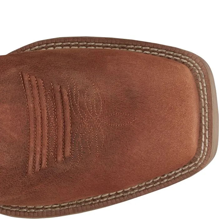 JUSTIN MENS CANTER SQUARE TOE WESTERN BOOTS STYLE SE7514