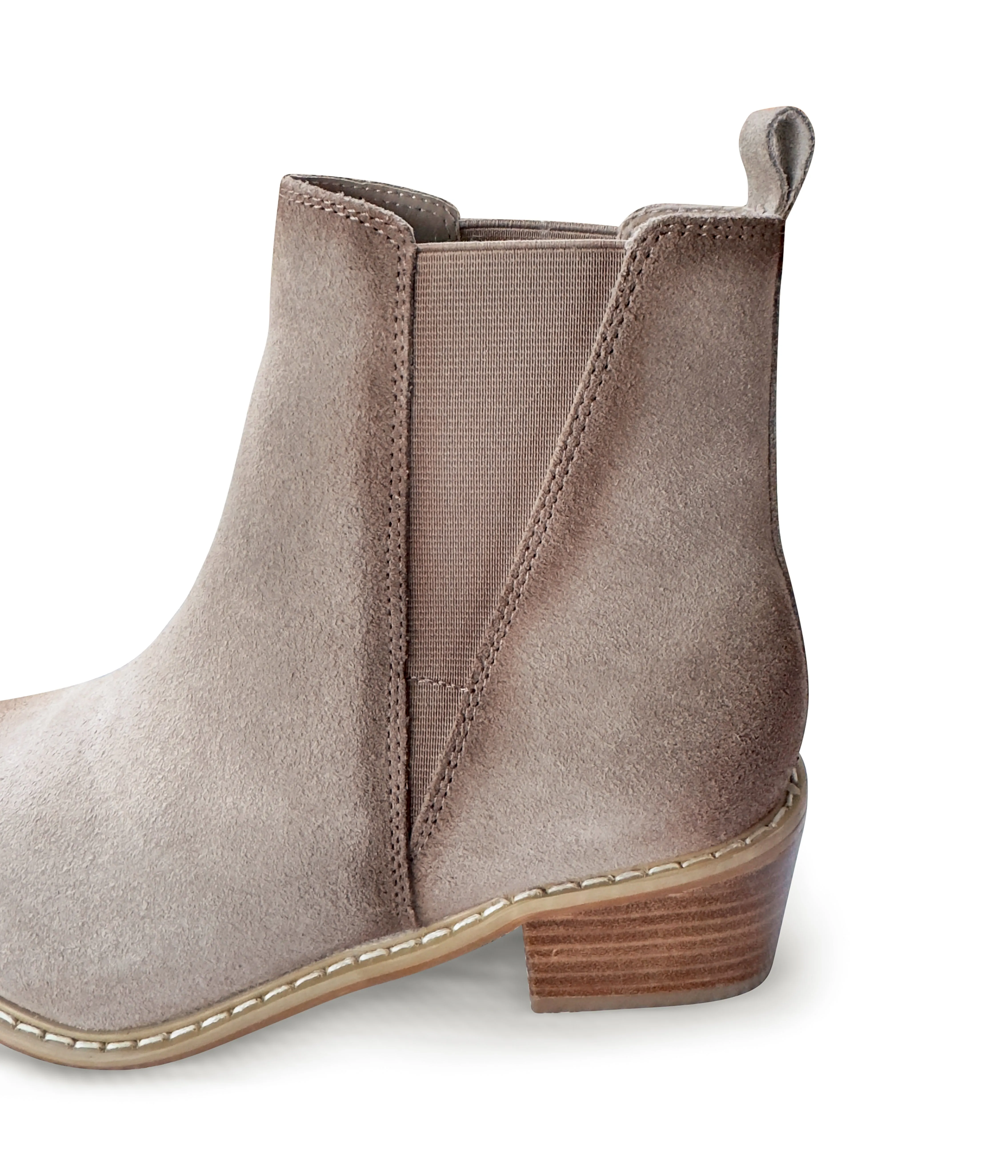 ONLINE EXCLUSIVE Wylie Suede Ankle Boot in Taupe