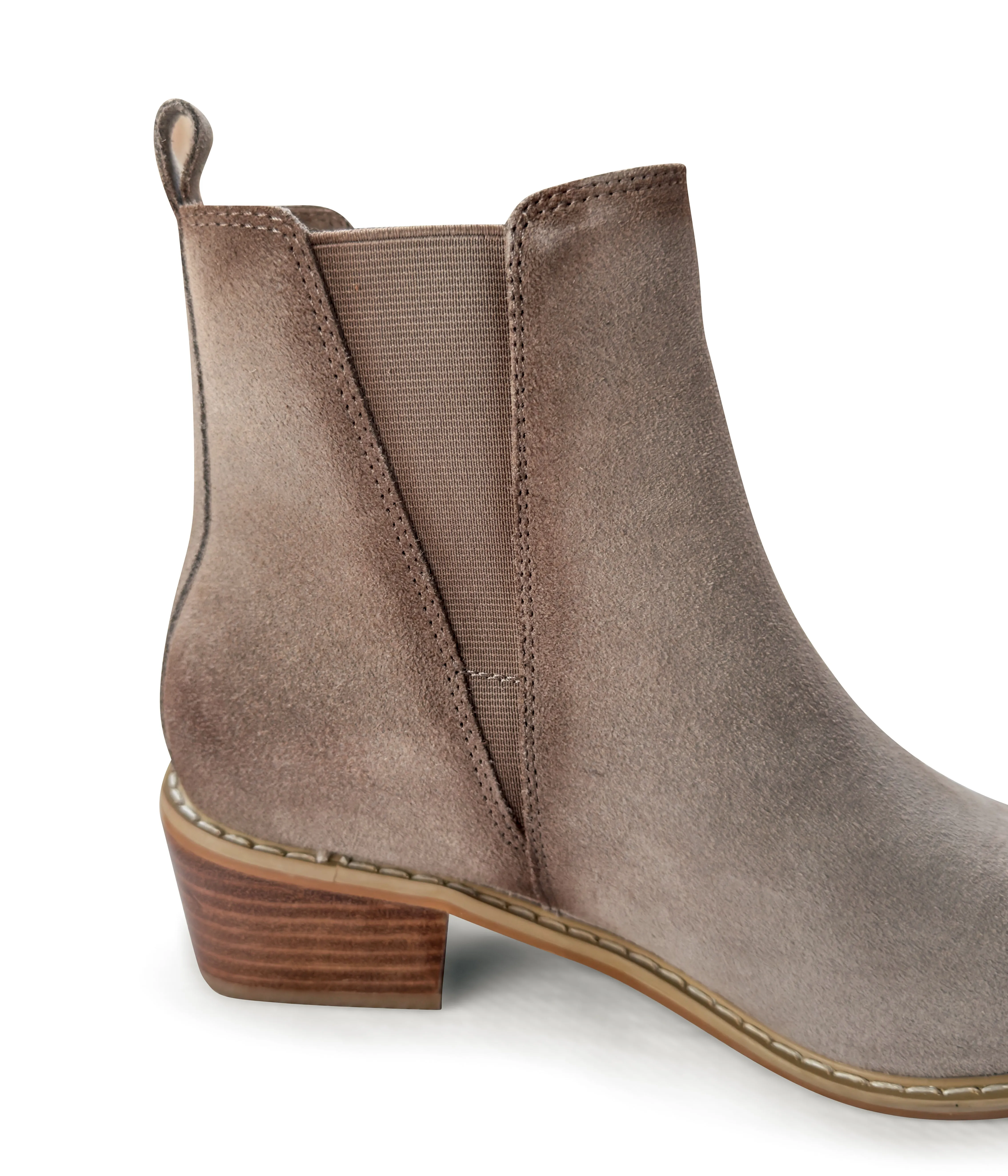 ONLINE EXCLUSIVE Wylie Suede Ankle Boot in Taupe