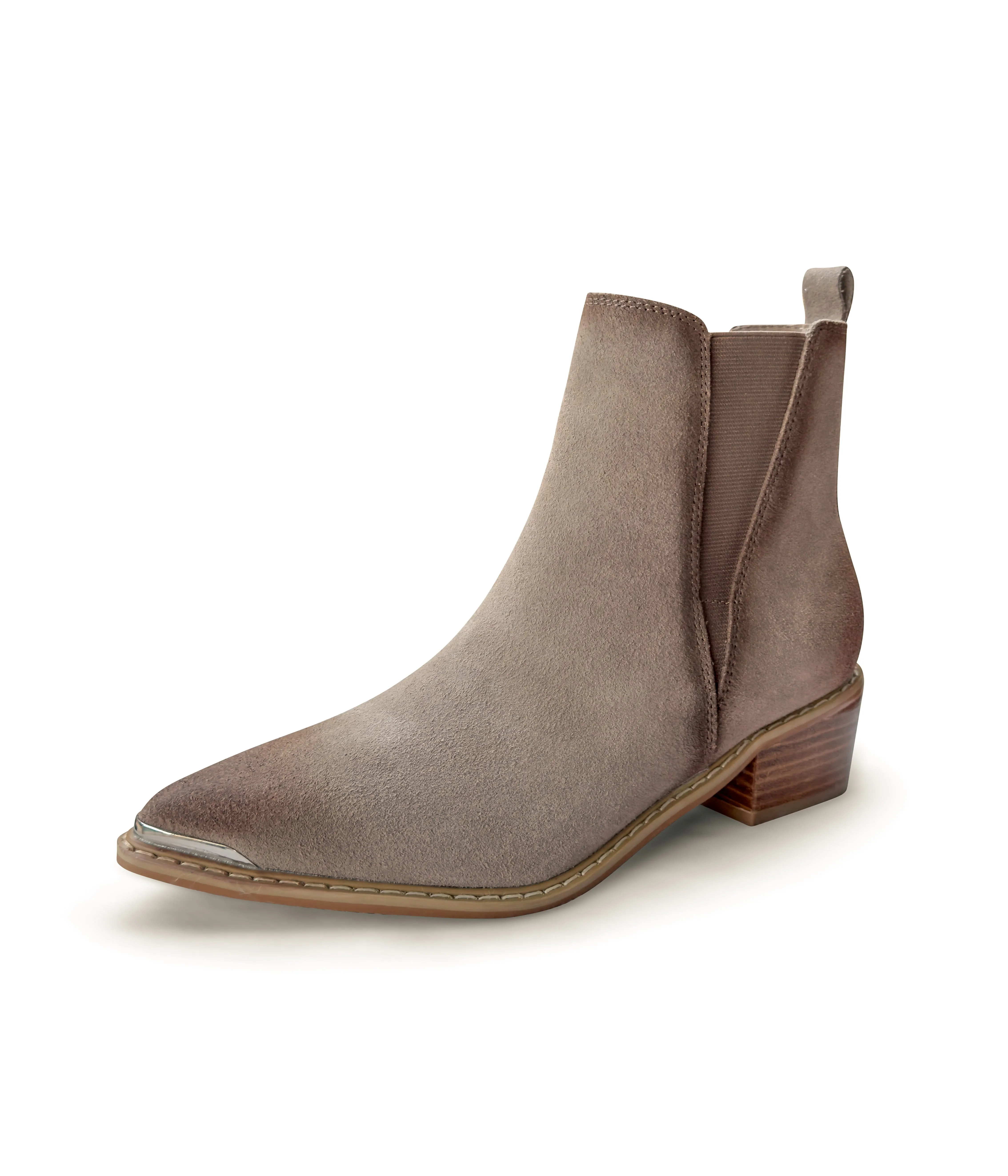 ONLINE EXCLUSIVE Wylie Suede Ankle Boot in Taupe