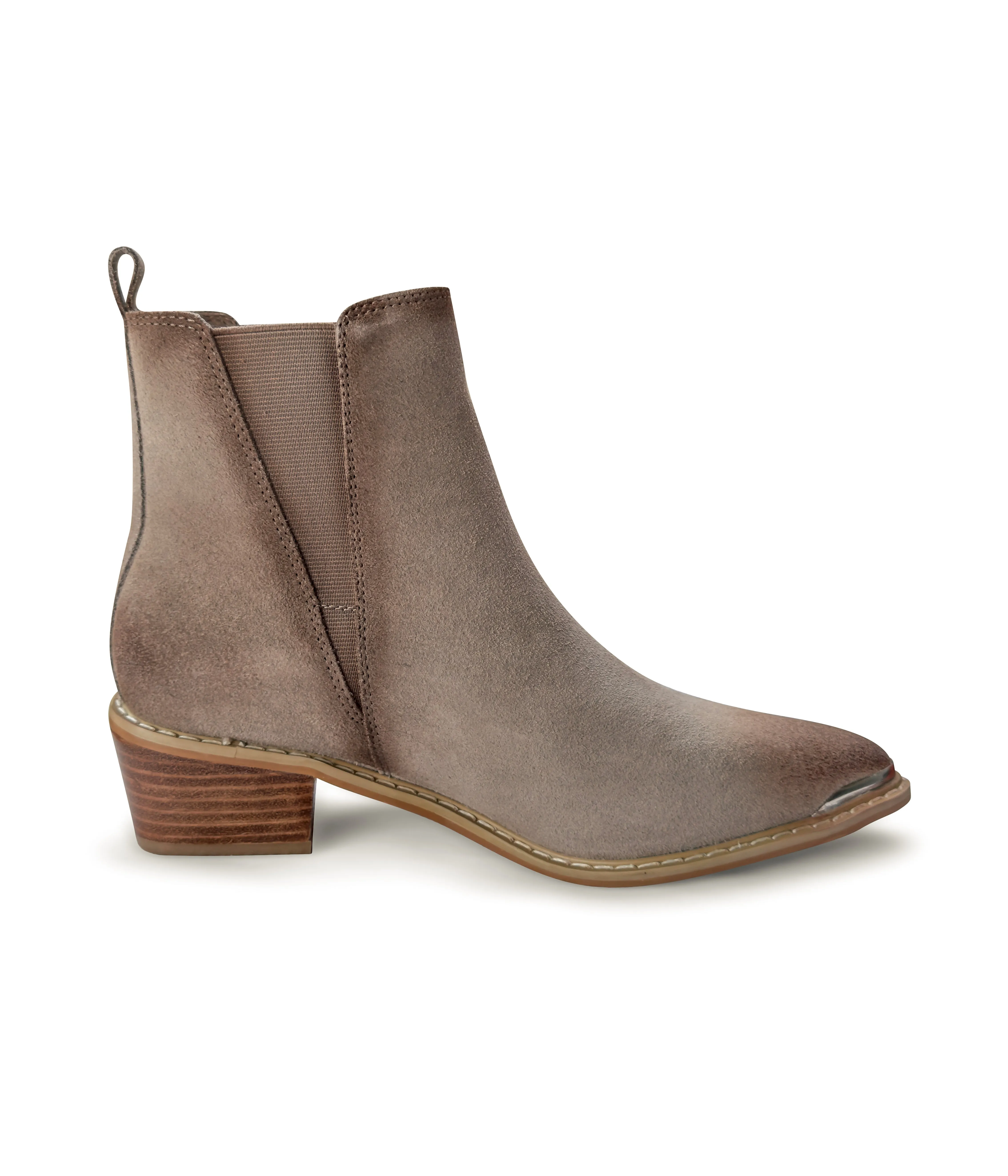 ONLINE EXCLUSIVE Wylie Suede Ankle Boot in Taupe