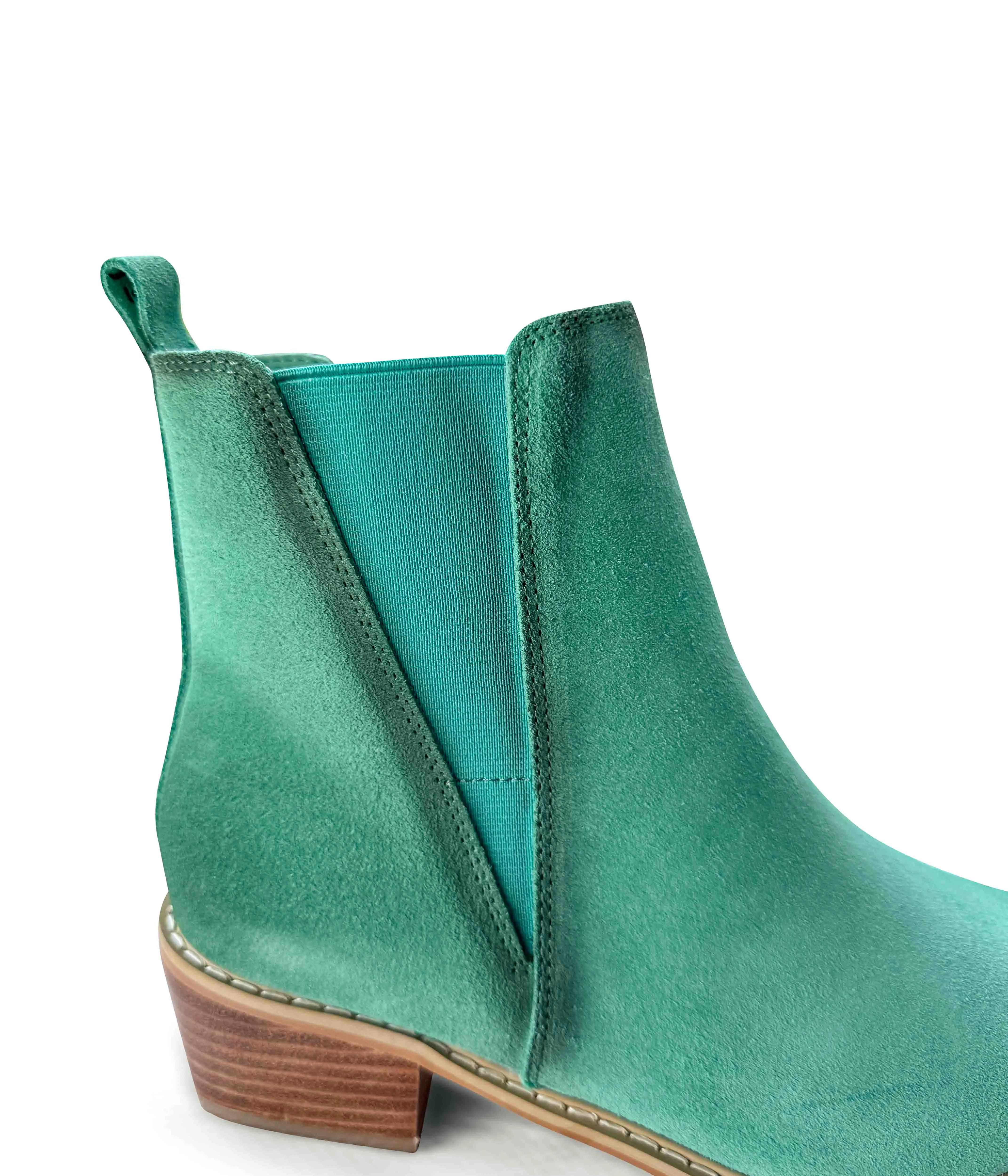 ONLINE EXCLUSIVE Wylie Suede Ankle Boot in Teal