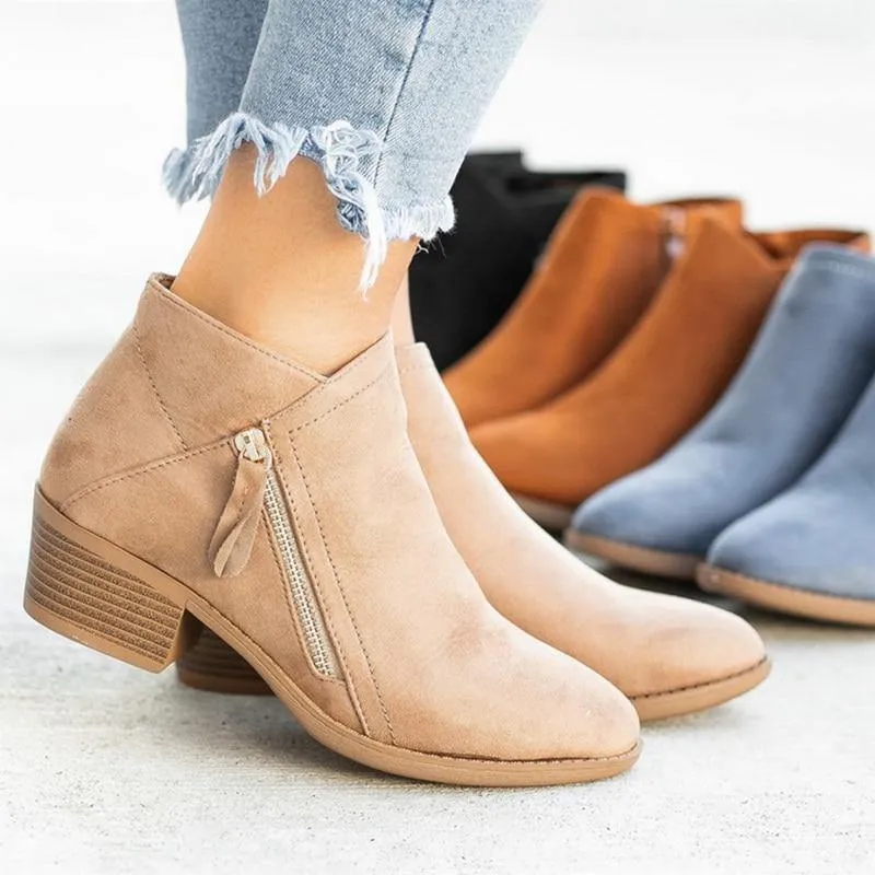Women's Autumn/Fall Suede Boots